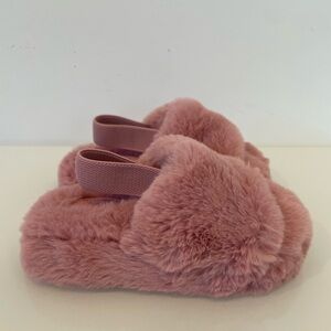 Pink Fuzzy Slippers